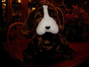 Stuffed Basset Hound