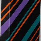 Minimalist home decor stripes - green orange teal black - home accent painting acrylic on canvas