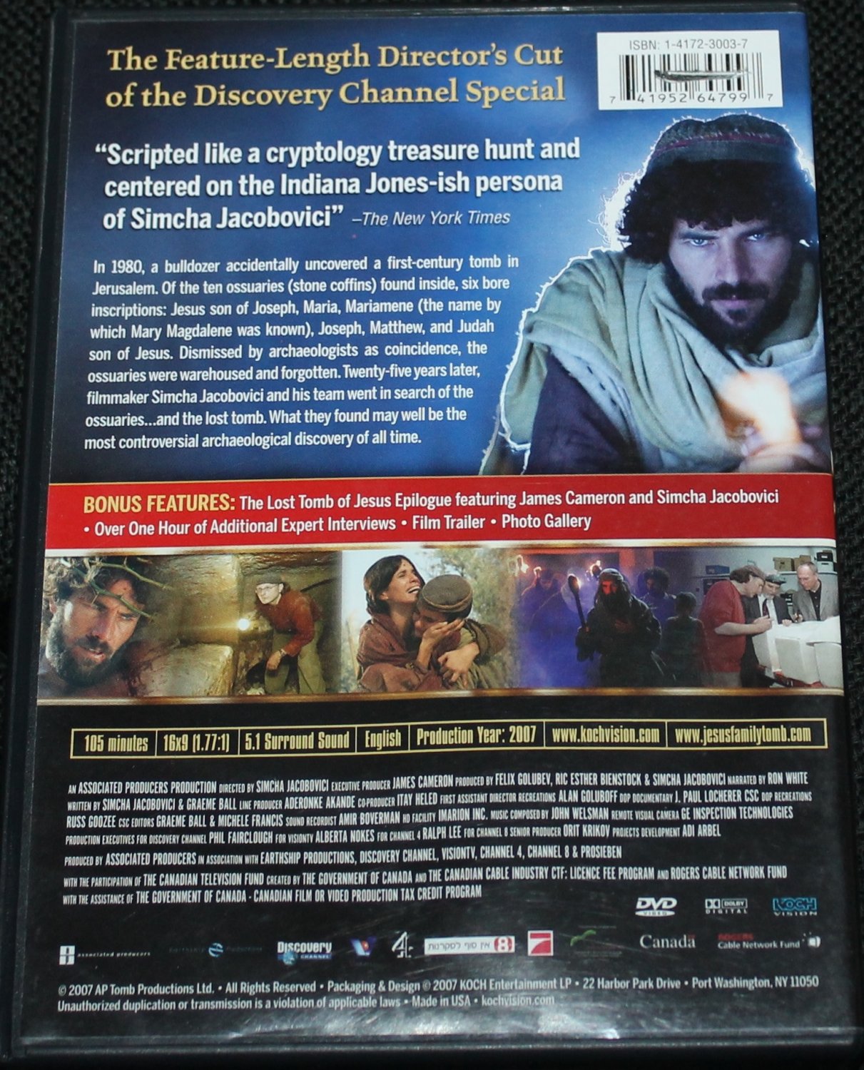 The Lost Tomb of Jesus Discovery Channel DVD documentary Christ