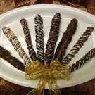 Fancey Chocolate dipped pretzel rods
