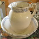 Pitcher and Bowl English Bath Set