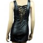 Sexy Black Corset Bustier Faux Leather Cocktail / Evening / Clubwear / Party Dress Size S