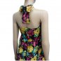 Black Floral Print Bubbly Maxi Dress