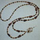 CHOCOLATE SWIRL KITTY CAT~BEADED LANYARD~ID BADGE HOLDER~LANYARDS