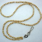 WOOD CUBES AND SHELL~BEADED LANYARD~ID BADGE HOLDER~LANYARDS