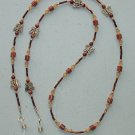 GOLDEN BUTTERFLY~BROWNSTONE~EYEGLASS HOLDER