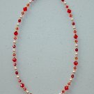 NEW~LIL PRINCESS~SWAROVSKI FIRE OPAL/LT.SIAM~CHILDS NECKLACE