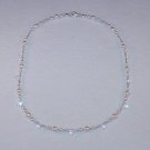 SWAROVSKI CRYSTAL~PEARL~STERLING SILVER NECKLACE