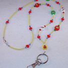 BACK TO SCHOOL~BEADED LANYARD~ID BADGE HOLDER~LANYARD~BREAK AWAY