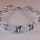 OPALITE/MOONSTONE~TIBET SILVER BRACELET