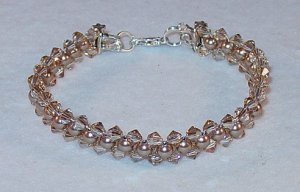 SWAROVSKI GOLDEN SHADOW~BRONZE PEARL BRACELET