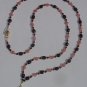 GENUINE GARNET~BEADED LANYARD~ID BADGE HOLDER~LANYARD~BREAK~AWAY