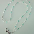 SUMMER BREEZE~BEADED LANYARD~ID BADGE HOLDER~LANYARD~BREAK~AWAY