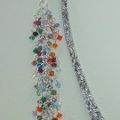 SWAROVSKI IN 56 ASSORTED COLORS~TIBET SILVER BOOK MARKER