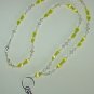 SUNNY CATS EYE~MILLEFIORI~BEADED LANYARD~ID BADGE HOLDER~LANYARD~BREAK~AWAY