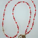 CHERRY MOUNTAIN JADE~SWAROVSKI~ BEADED LANYARD~ID BADGE HOLDER~LANYARD~BREAK AWAY
