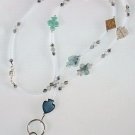 THE GAMBLER~ BEADED LANYARD~ID BADGE HOLDER~LANYARD~BREAK AWAY