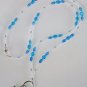 BLUE MILLEFIORI~ BEADED LANYARD~ID BADGE HOLDER~LANYARD~BREAK AWAY