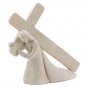 Sandcast Jesus Cross Figurine