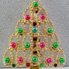 Vintage Christmas Brooch Br-015 FREE SHIPPING