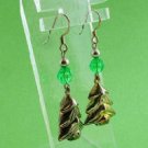 Christmas Tree Earrings Green FREE SHIPPING