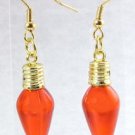 Red Christmas Bulb Earrings E-034 FREE SHIPPING