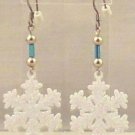 Snowflake Earrings  E-186 FREE SHIPPING
