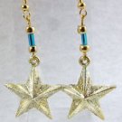 Glittered Star Dangles E-189 FREE SHIPPING