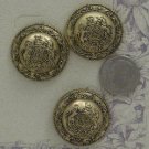 Goldtone & Antique Black Lion Crest Set  E-109 FREE SHIPPING