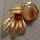 Agate & Jasper Brooch Br-022 FREE SHIPPING