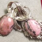 Genuine Rhodochrosite Brooch Br-025 FREE SHIPPING