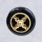 Black/Goldtone "Wheel" Tie Tac  M0006 FREE SHIPPING