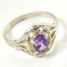 Sterling & Ametyst Ring R-005 FREE SHIPPING