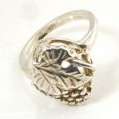 Sterling Silver Grape Leaf Ring  R-009  FREE SHIPPING