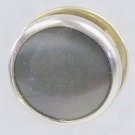 Smokey Grey Button Tie Tac  M-tt015