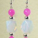Opal & Jade Dangles E-028 FREE SHIPPING