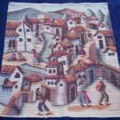 San Pedro village handwoven peruvian wool tapestry