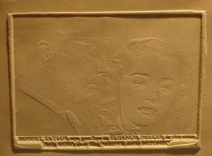 Robert Taylor & Eleanor Parker old printing memorabilia