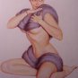 Sexy Pin-up girl print hot pinup Art by Al Moore!