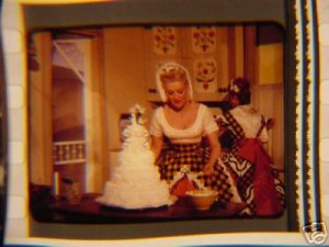 Betty Grable sexy vintage color mounted transparency