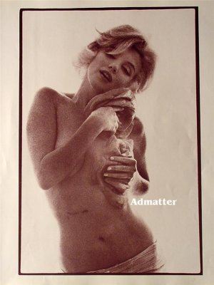 Marilyn Monroe 10X12 Pin-up Poster Sexy Topless photo!