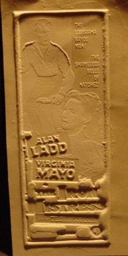 Alan Ladd Virginia Mayo  printing molds Iron Mistress
