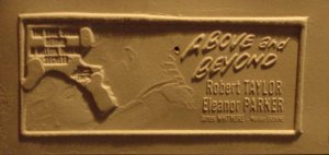 Robert Taylor Eleanor Parker rare Above & Beyond Ad Mat