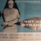 Not As A Stranger Movie Trade Ad Frank Sinatra 55' Rare