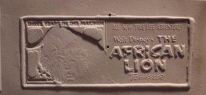 Walt Disney The African Lion Rare Printing Ad Mat Molds
