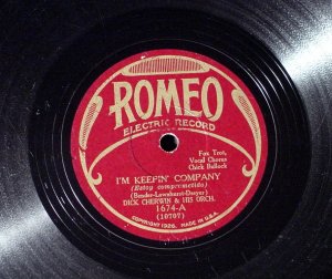 Dick Cherwin Rare 78 Romeo 1674 I'm Keepin Company Jazz