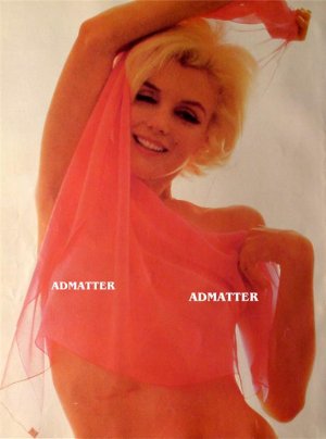 Marilyn Monroe 10X12 2-Sided Pinup Poster Topless HOT!!