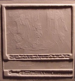 Errol Flynn San Antonio very rare Ad Mat Printing Mold