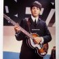Old Beatles Poster Paul McCartney w/ Hofner Bass Guitar