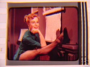 MARGE CHAMPION AWESOME TRANSPARENCY! SHOWING SEXY LEG!